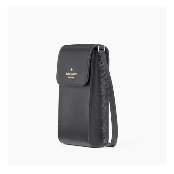 Kate Spade Black Leather Phone Crossbody Bag - Picture 6 of 6